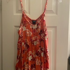 Torrid Women's Floral Coral Top